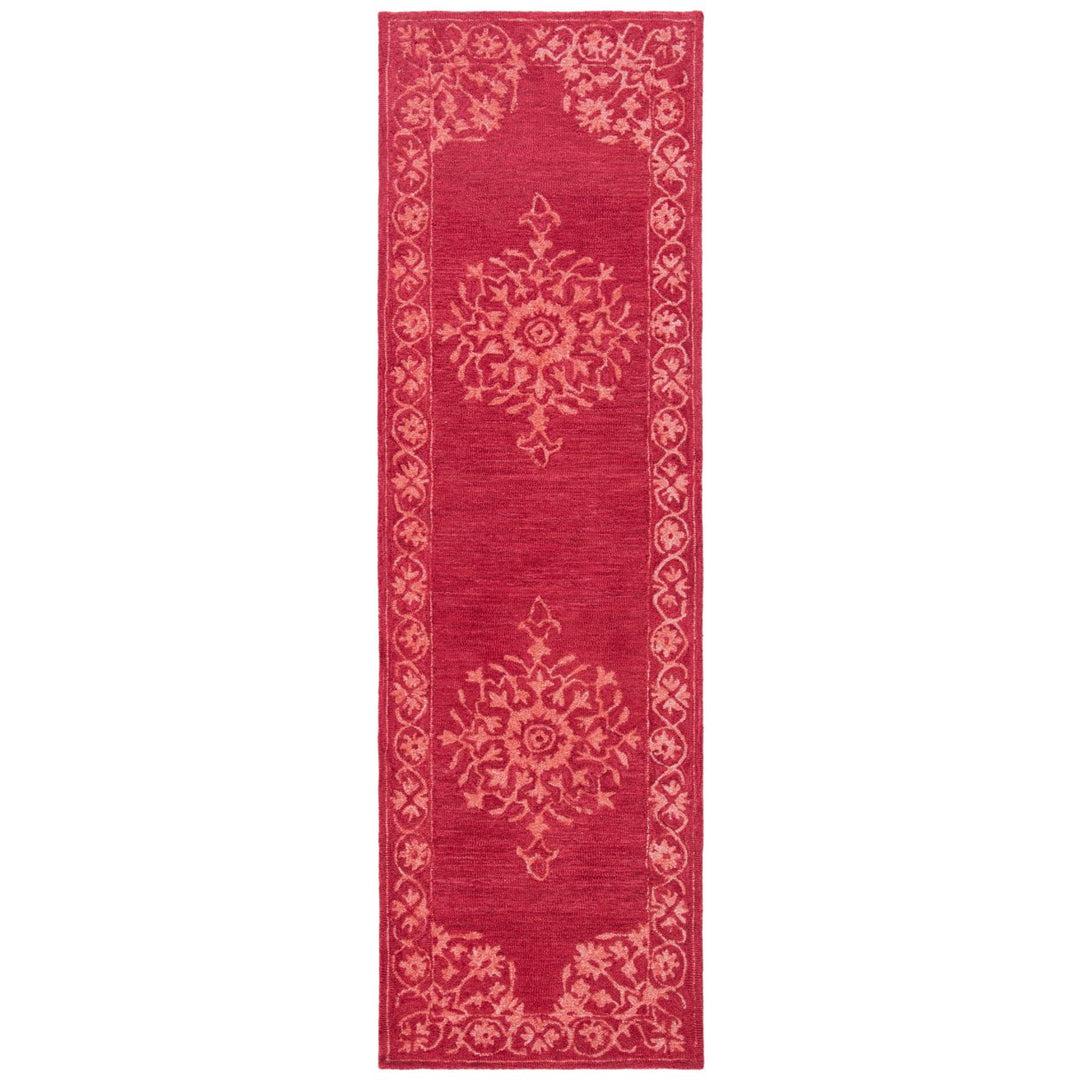 SAFAVIEH Dip Dye Collection DDY702Q Handmade Red Rug Image 1