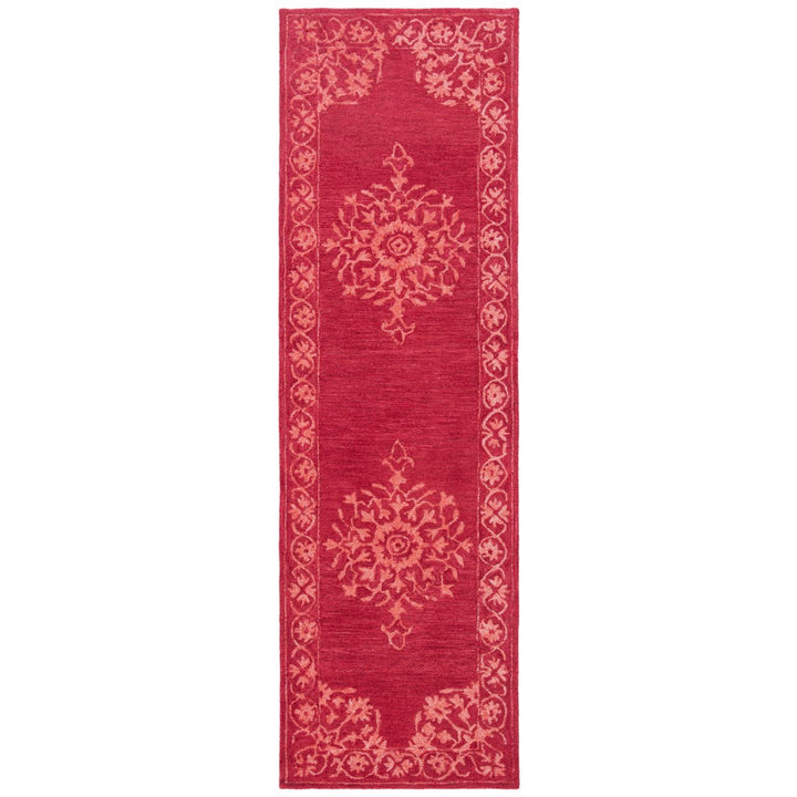 SAFAVIEH Dip Dye Collection DDY702Q Handmade Red Rug Image 1