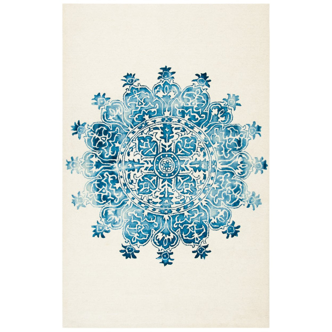 SAFAVIEH Dip Dye DDY701M Handmade Ivory / Blue Rug Image 1