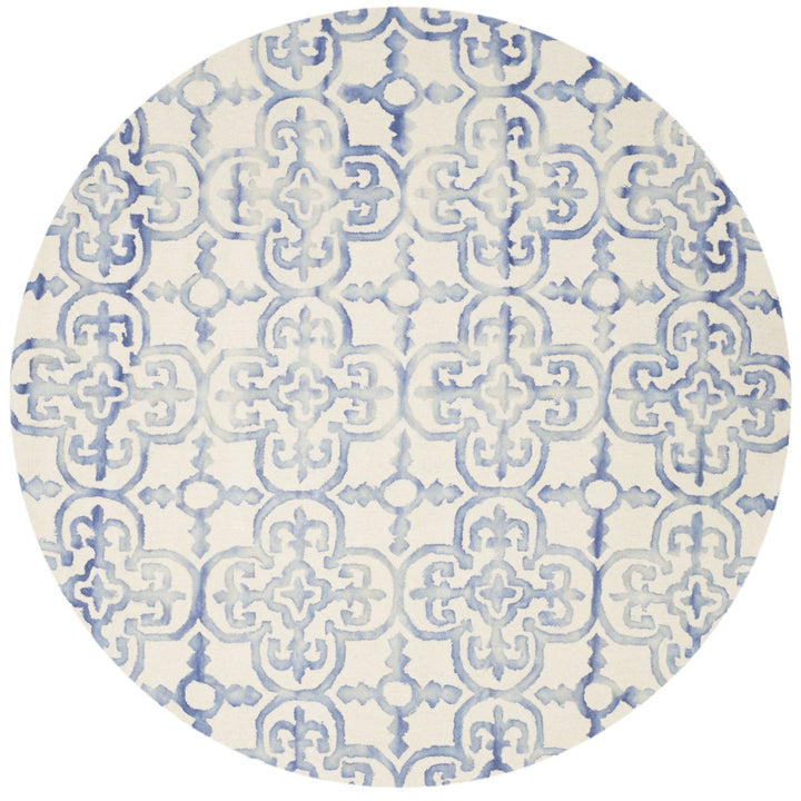 SAFAVIEH Dip Dye DDY711A Handmade Ivory / Blue Rug Image 1