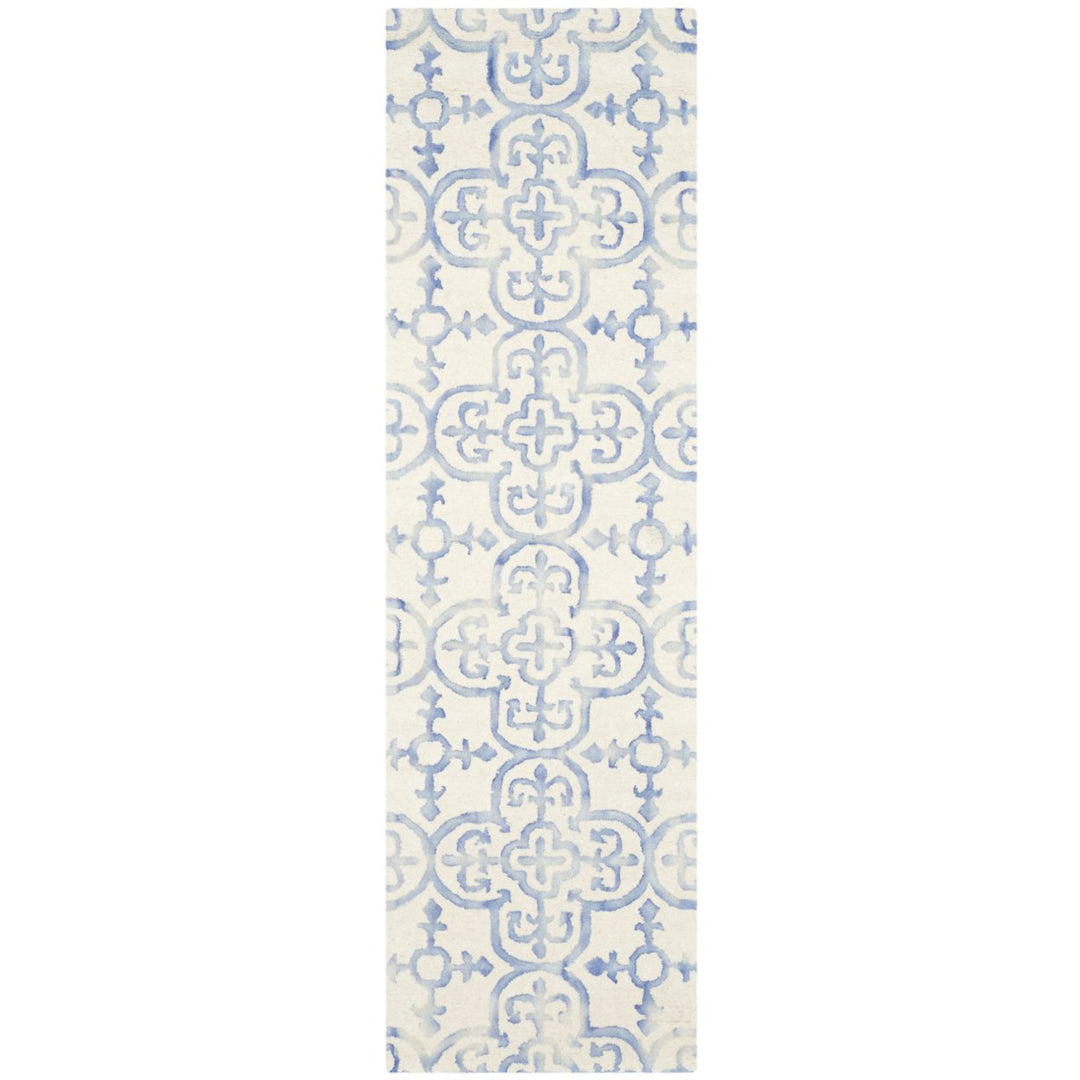 SAFAVIEH Dip Dye DDY711A Handmade Ivory / Blue Rug Image 1