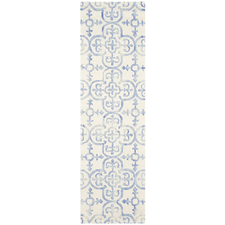 SAFAVIEH Dip Dye DDY711A Handmade Ivory / Blue Rug Image 1