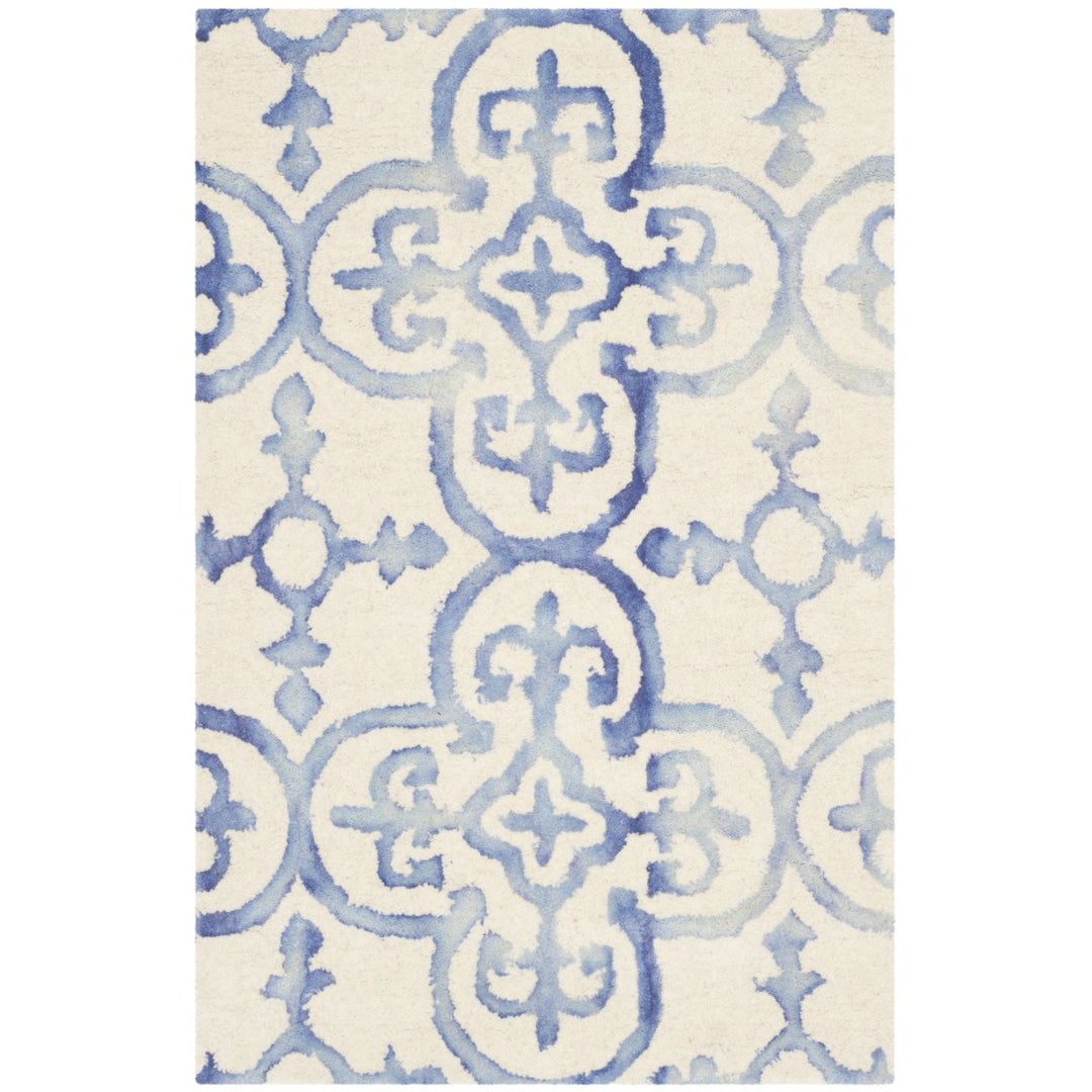 SAFAVIEH Dip Dye DDY711A Handmade Ivory / Blue Rug Image 1