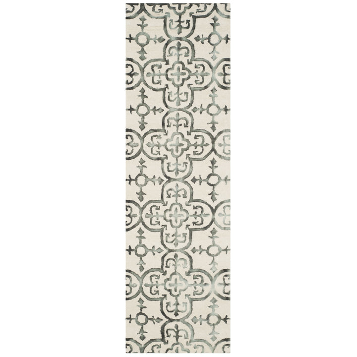 SAFAVIEH Dip Dye DDY711D Handmade Ivory / Charcoal Rug Image 5