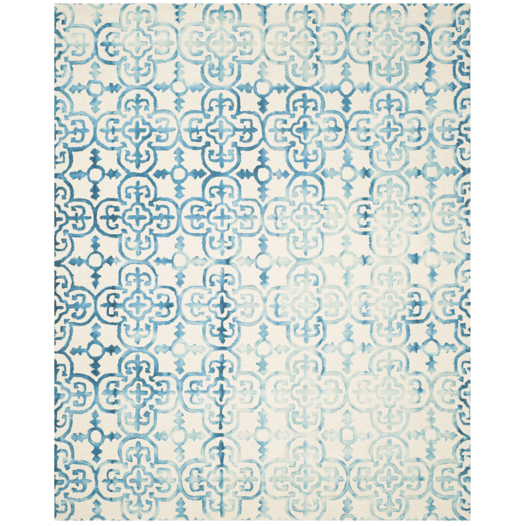 SAFAVIEH Dip Dye DDY711H Handmade Ivory / Turquoise Rug Image 1