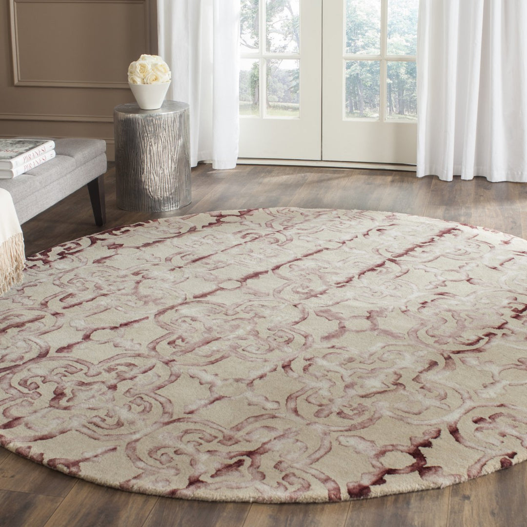 SAFAVIEH Dip Dye DDY711G Handmade Beige / Maroon Rug Image 2