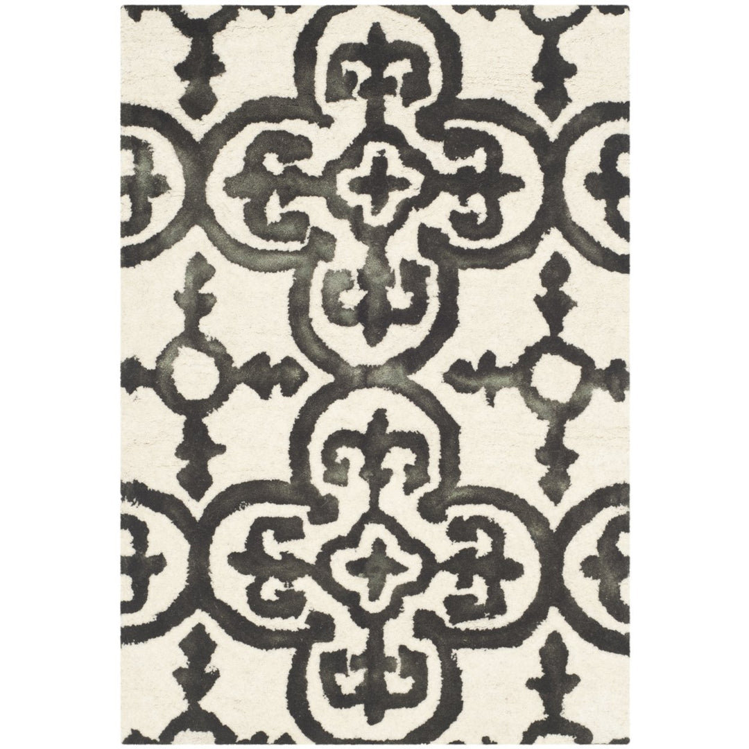 SAFAVIEH Dip Dye DDY711D Handmade Ivory / Charcoal Rug Image 1