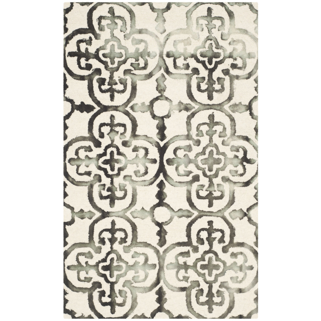 SAFAVIEH Dip Dye DDY711D Handmade Ivory / Charcoal Rug Image 9