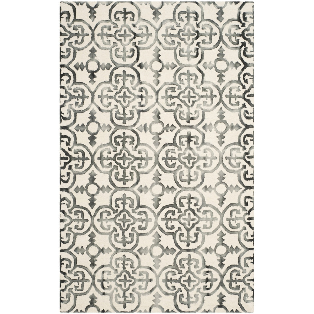 SAFAVIEH Dip Dye DDY711D Handmade Ivory / Charcoal Rug Image 10