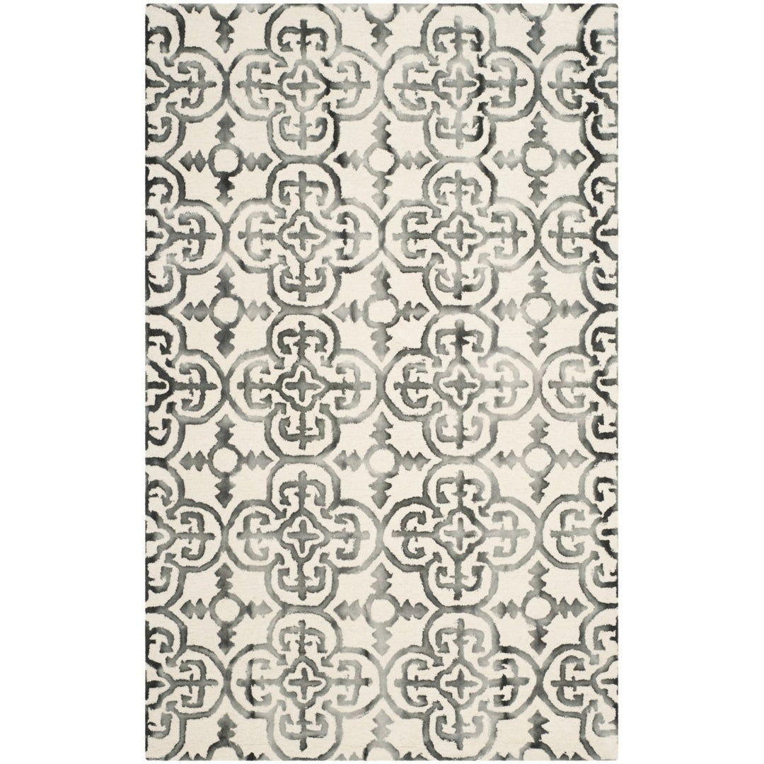 SAFAVIEH Dip Dye DDY711D Handmade Ivory / Charcoal Rug Image 1