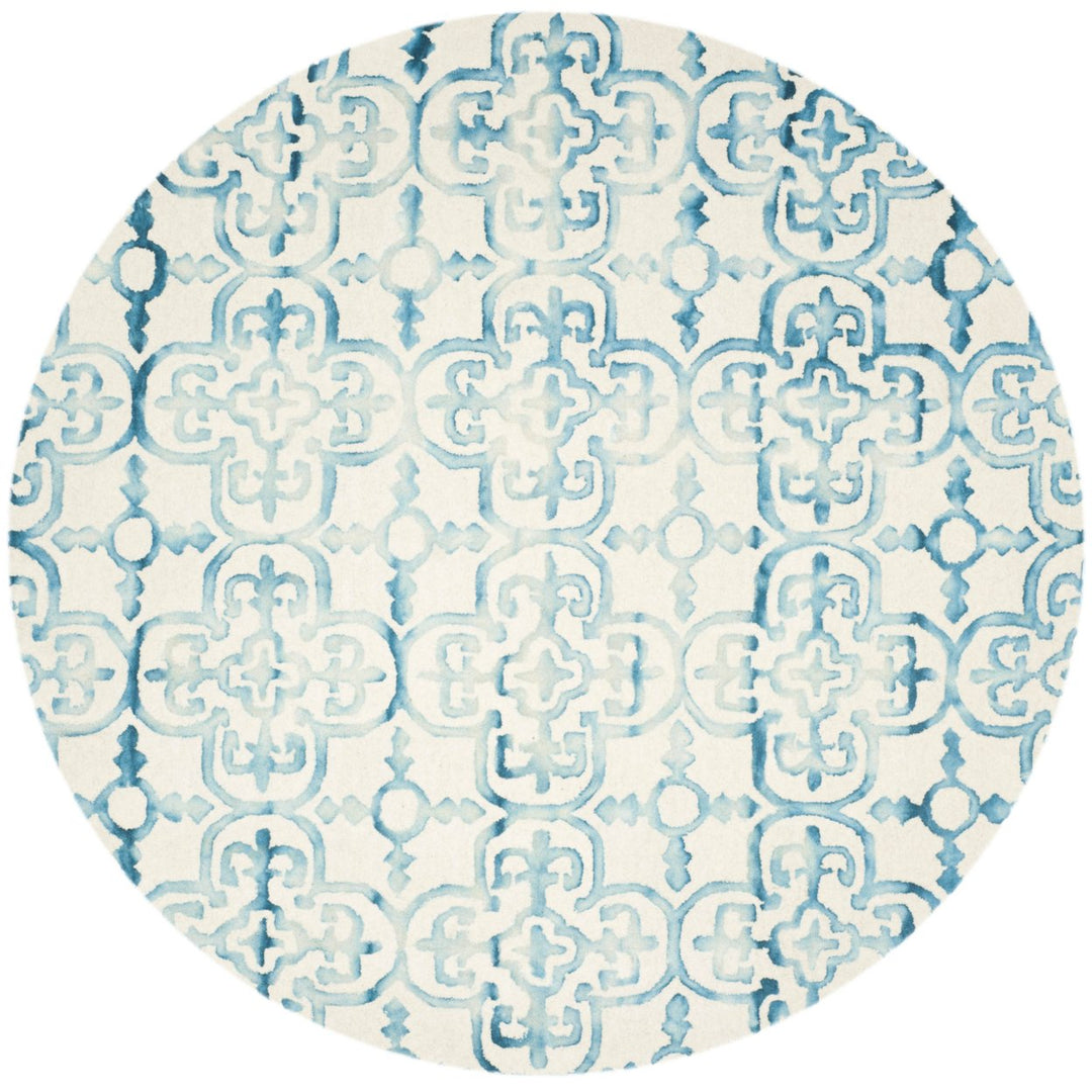 SAFAVIEH Dip Dye DDY711H Handmade Ivory / Turquoise Rug Image 4