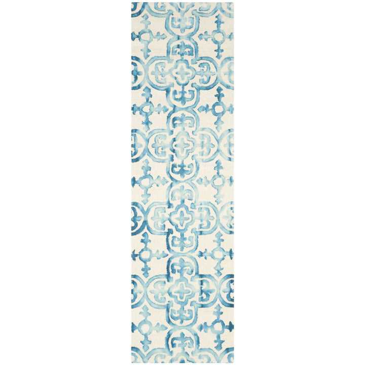 SAFAVIEH Dip Dye DDY711H Handmade Ivory / Turquoise Rug Image 5