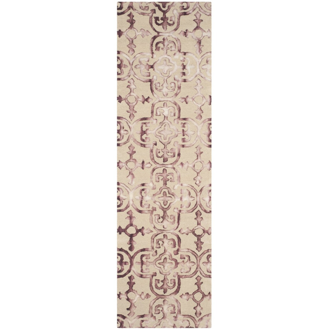 SAFAVIEH Dip Dye DDY711G Handmade Beige / Maroon Rug Image 1