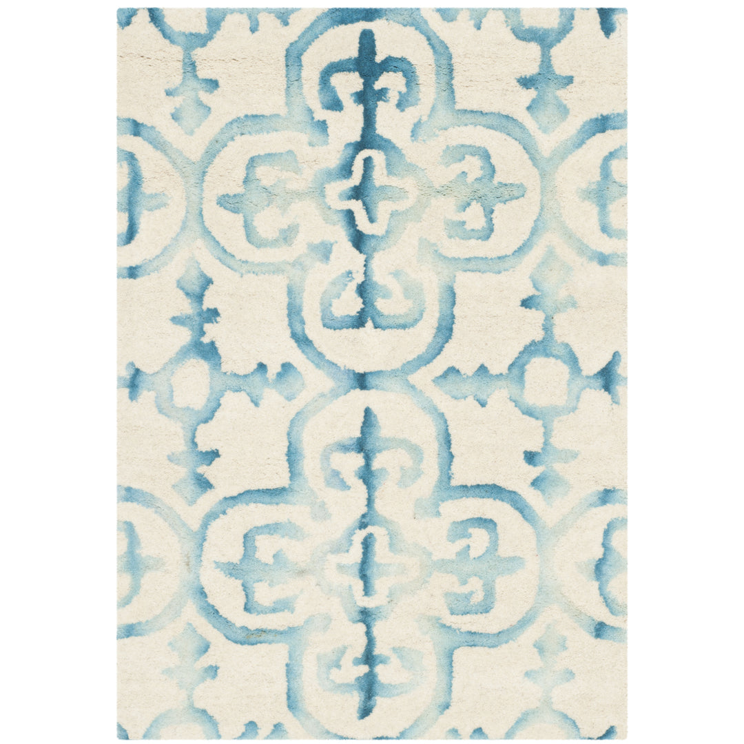 SAFAVIEH Dip Dye DDY711H Handmade Ivory / Turquoise Rug Image 8