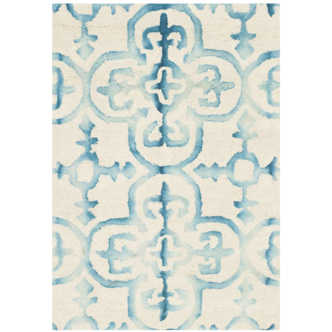 SAFAVIEH Dip Dye DDY711H Handmade Ivory / Turquoise Rug Image 1