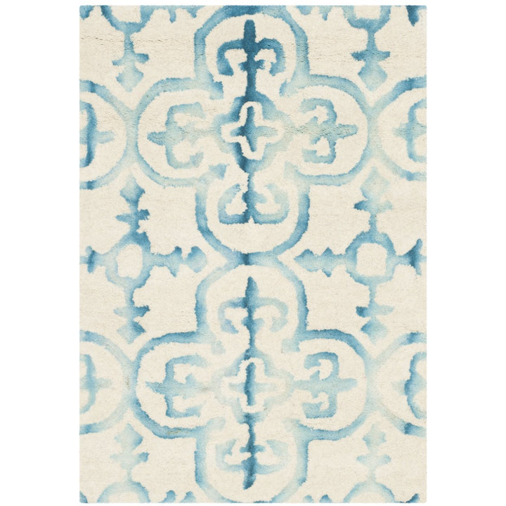 SAFAVIEH Dip Dye DDY711H Handmade Ivory / Turquoise Rug Image 1