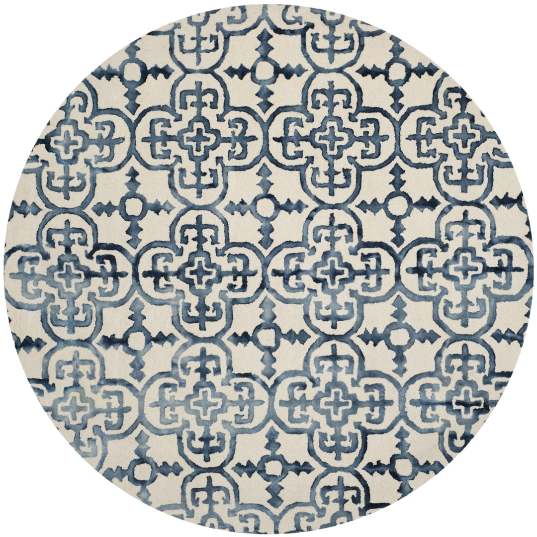 SAFAVIEH Dip Dye DDY711P Handmade Ivory / Navy Rug Image 4