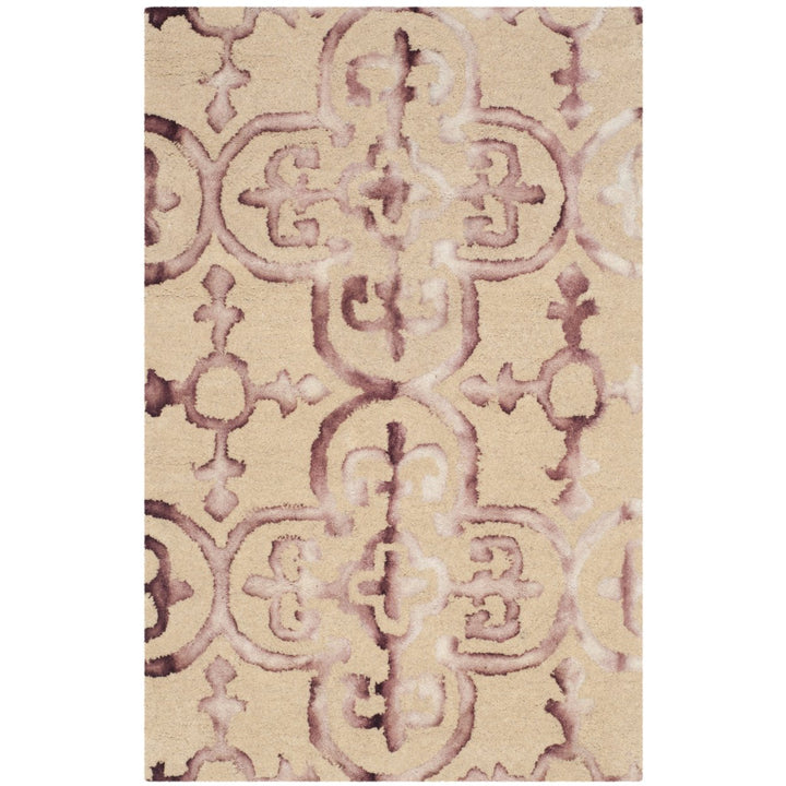 SAFAVIEH Dip Dye DDY711G Handmade Beige / Maroon Rug Image 1