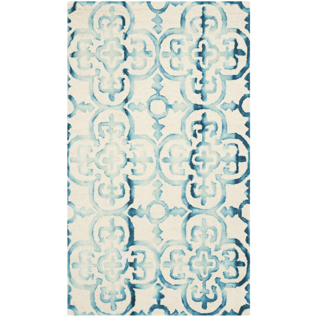 SAFAVIEH Dip Dye DDY711H Handmade Ivory / Turquoise Rug Image 1