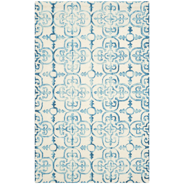 SAFAVIEH Dip Dye DDY711H Handmade Ivory / Turquoise Rug Image 10