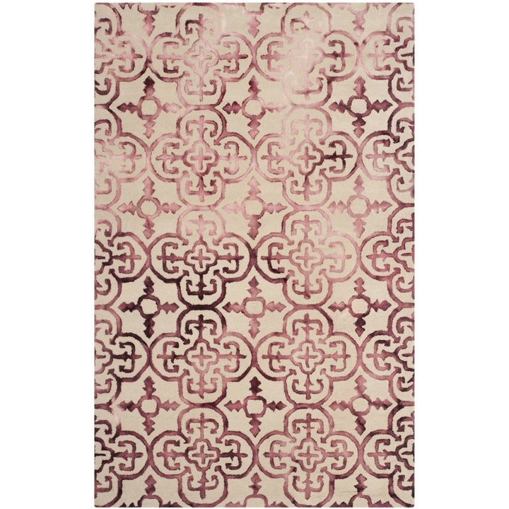 SAFAVIEH Dip Dye DDY711G Handmade Beige / Maroon Rug Image 10