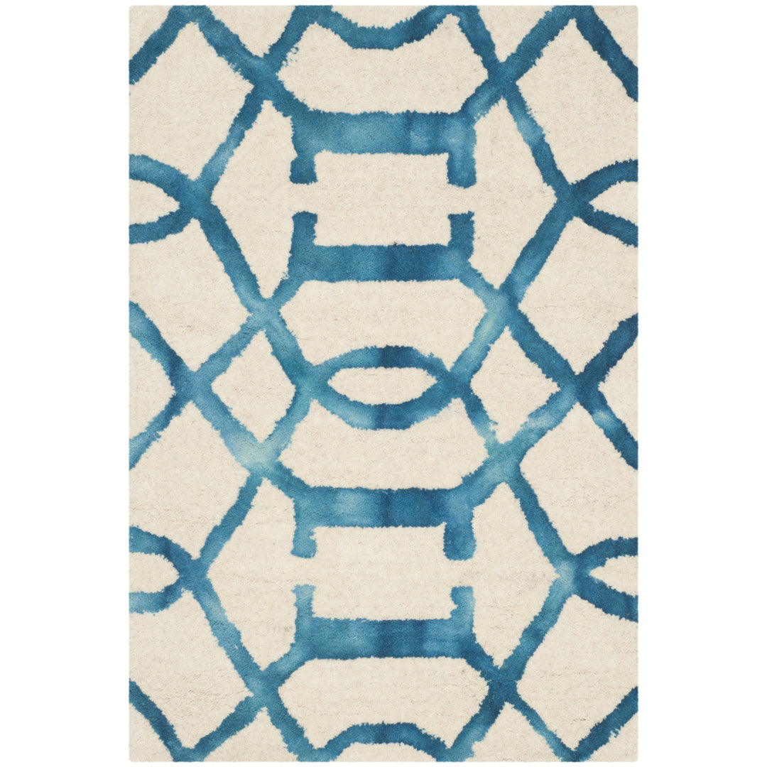 SAFAVIEH Dip Dye DDY712H Handmade Ivory / Turquoise Rug Image 2