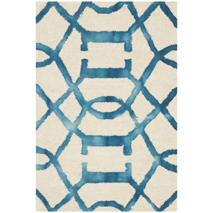 SAFAVIEH Dip Dye DDY712H Handmade Ivory / Turquoise Rug Image 1