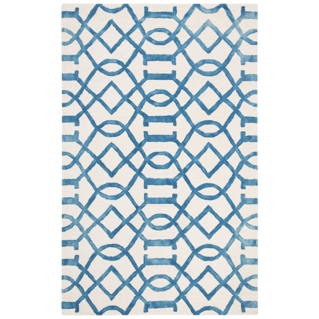 SAFAVIEH Dip Dye DDY712H Handmade Ivory / Turquoise Rug Image 6