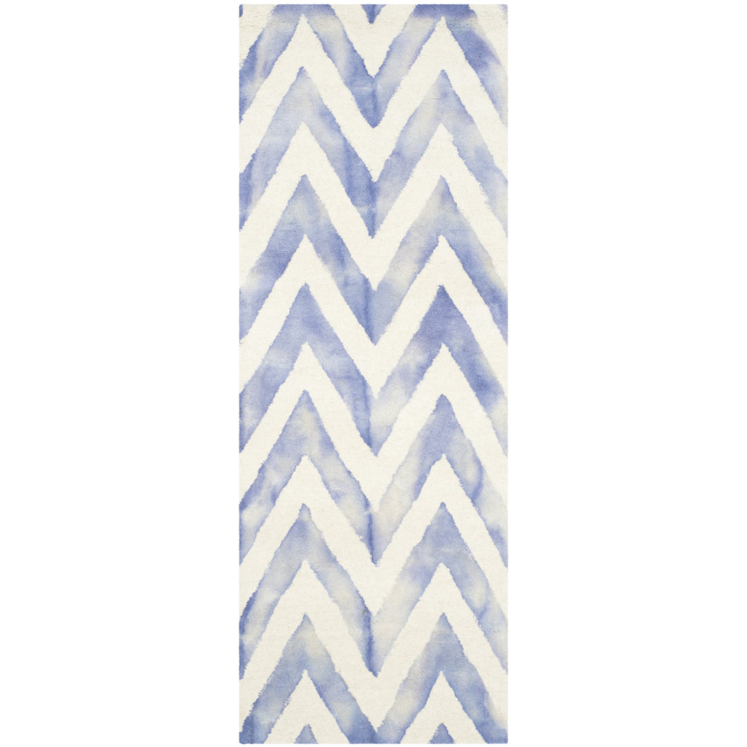 SAFAVIEH Dip Dye DDY715A Handmade Ivory / Blue Rug Image 5