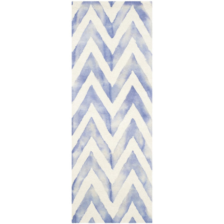 SAFAVIEH Dip Dye DDY715A Handmade Ivory / Blue Rug Image 1