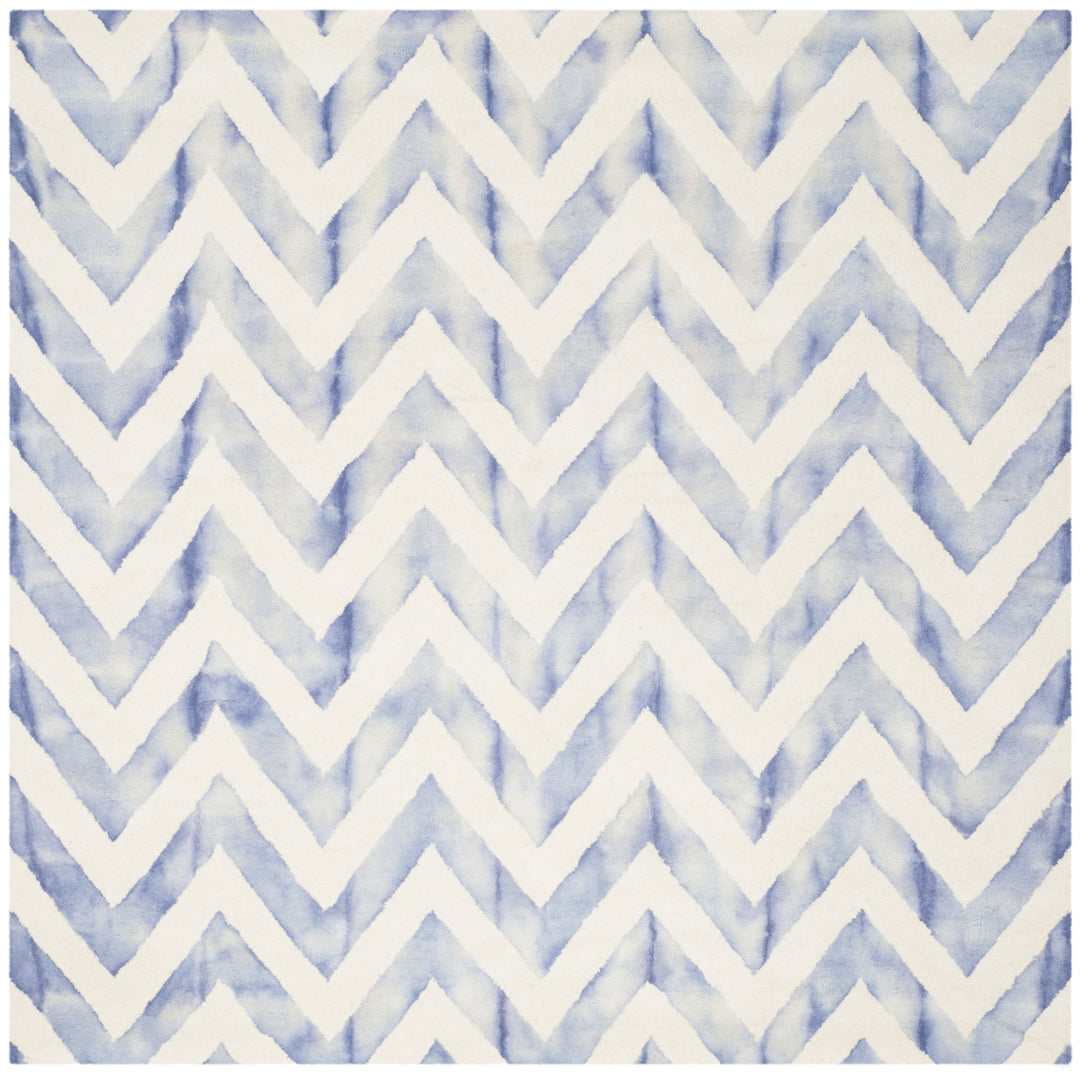 SAFAVIEH Dip Dye DDY715A Handmade Ivory / Blue Rug Image 6