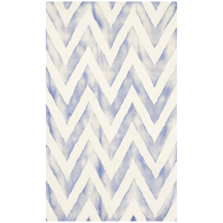 SAFAVIEH Dip Dye DDY715A Handmade Ivory / Blue Rug Image 10