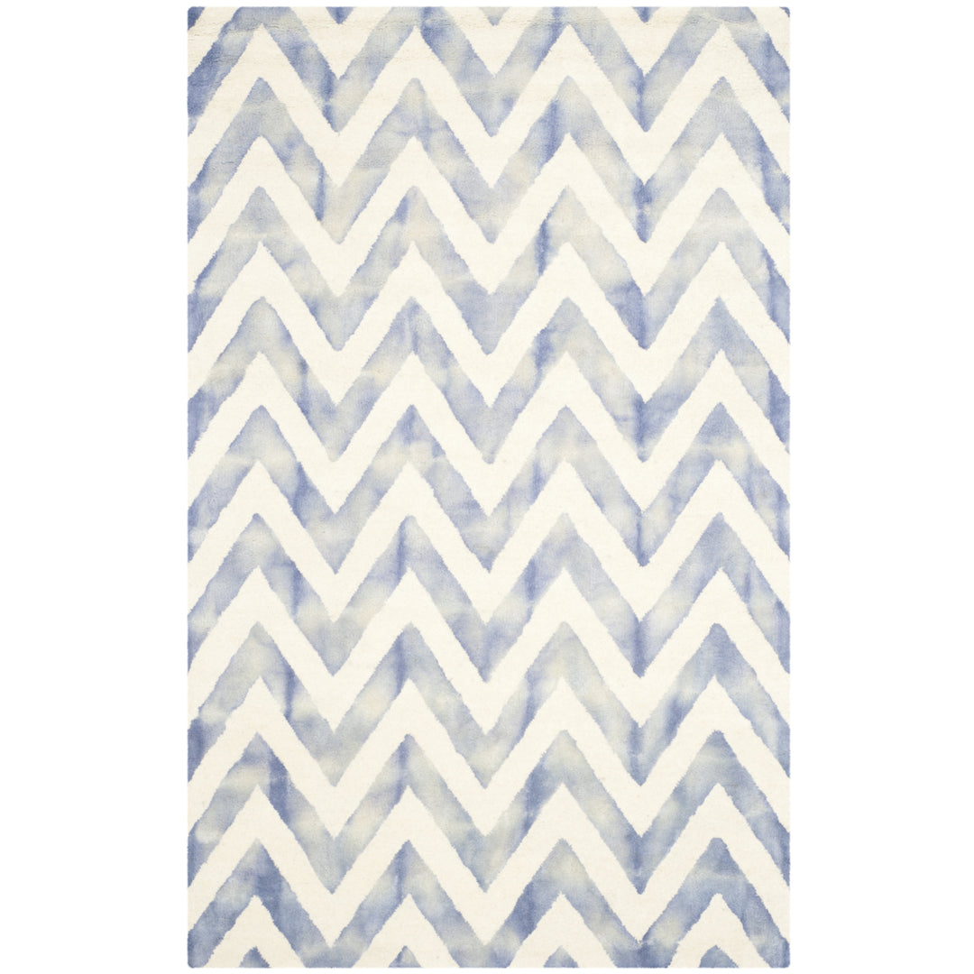 SAFAVIEH Dip Dye DDY715A Handmade Ivory / Blue Rug Image 11