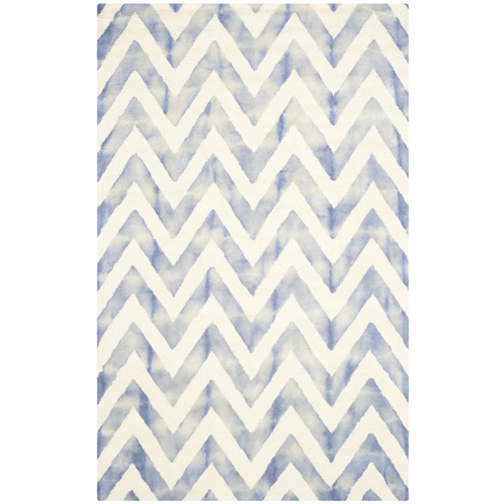 SAFAVIEH Dip Dye DDY715A Handmade Ivory / Blue Rug Image 11