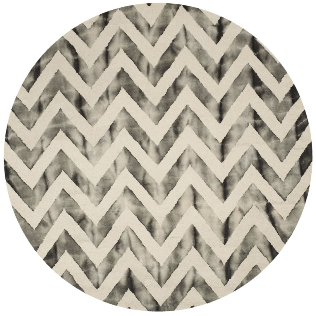 SAFAVIEH Dip Dye DDY715D Handmade Ivory / Charcoal Rug Image 4