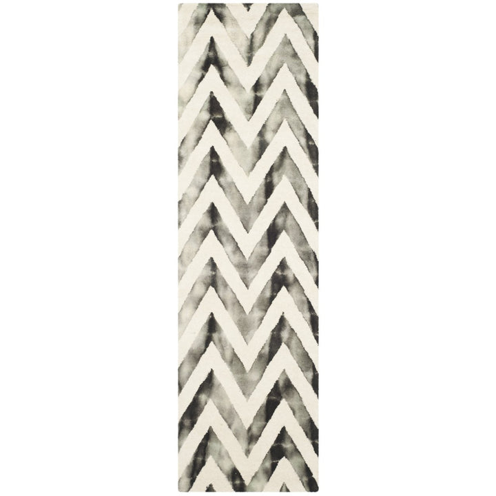 SAFAVIEH Dip Dye DDY715D Handmade Ivory / Charcoal Rug Image 1