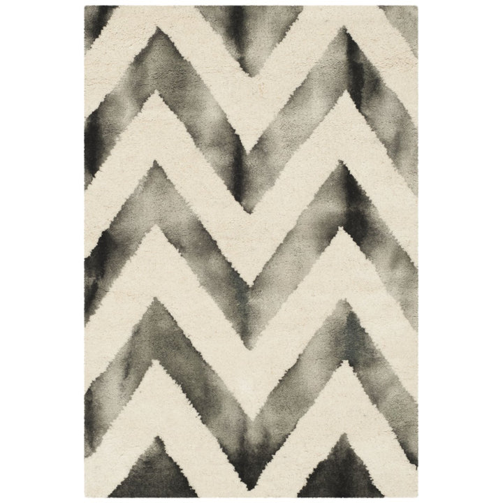 SAFAVIEH Dip Dye DDY715D Handmade Ivory / Charcoal Rug Image 8