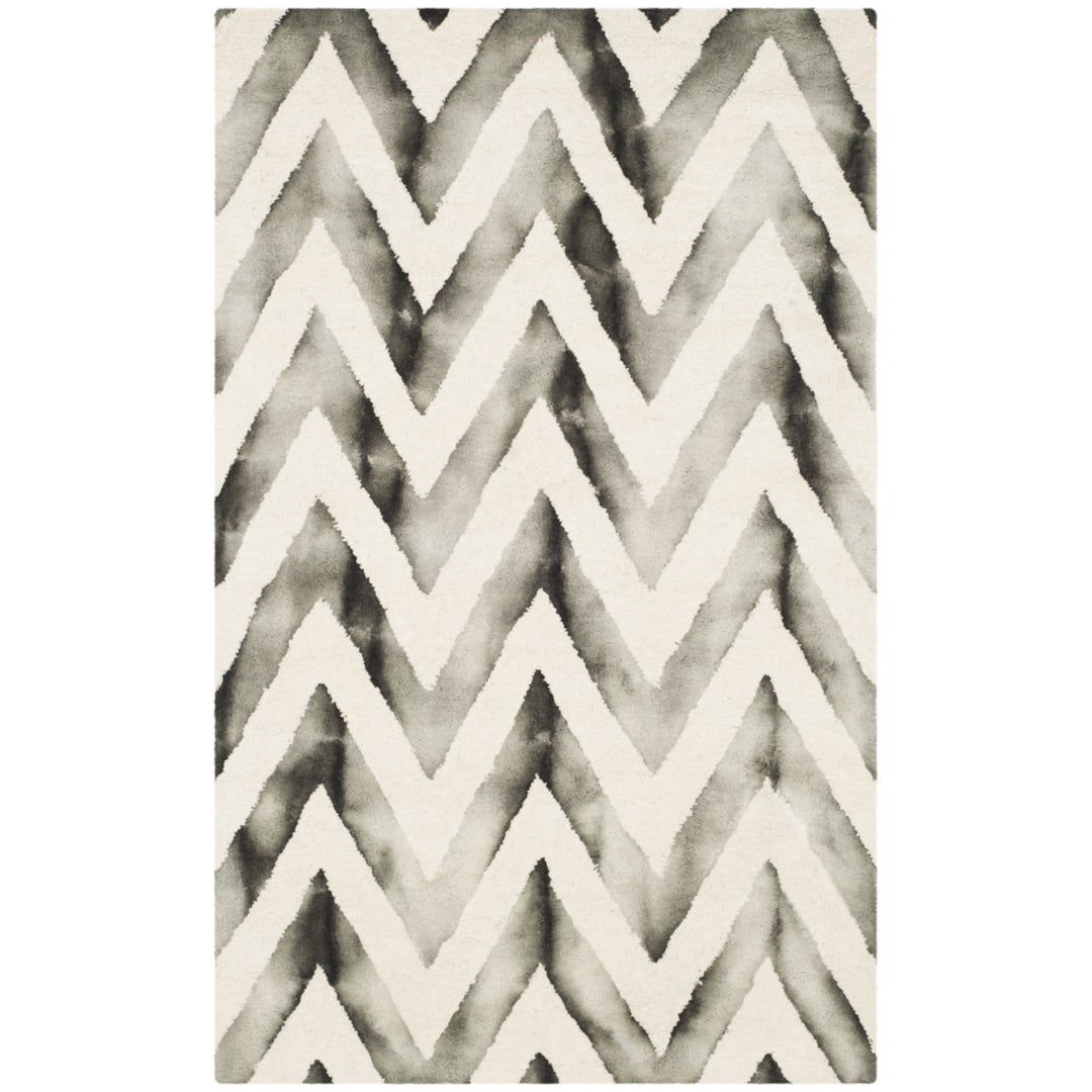 SAFAVIEH Dip Dye DDY715D Handmade Ivory / Charcoal Rug Image 9