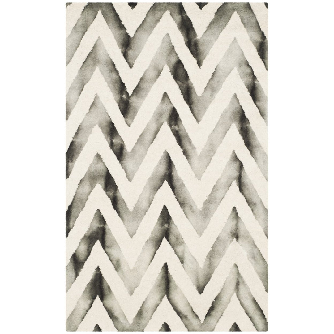 SAFAVIEH Dip Dye DDY715D Handmade Ivory / Charcoal Rug Image 1