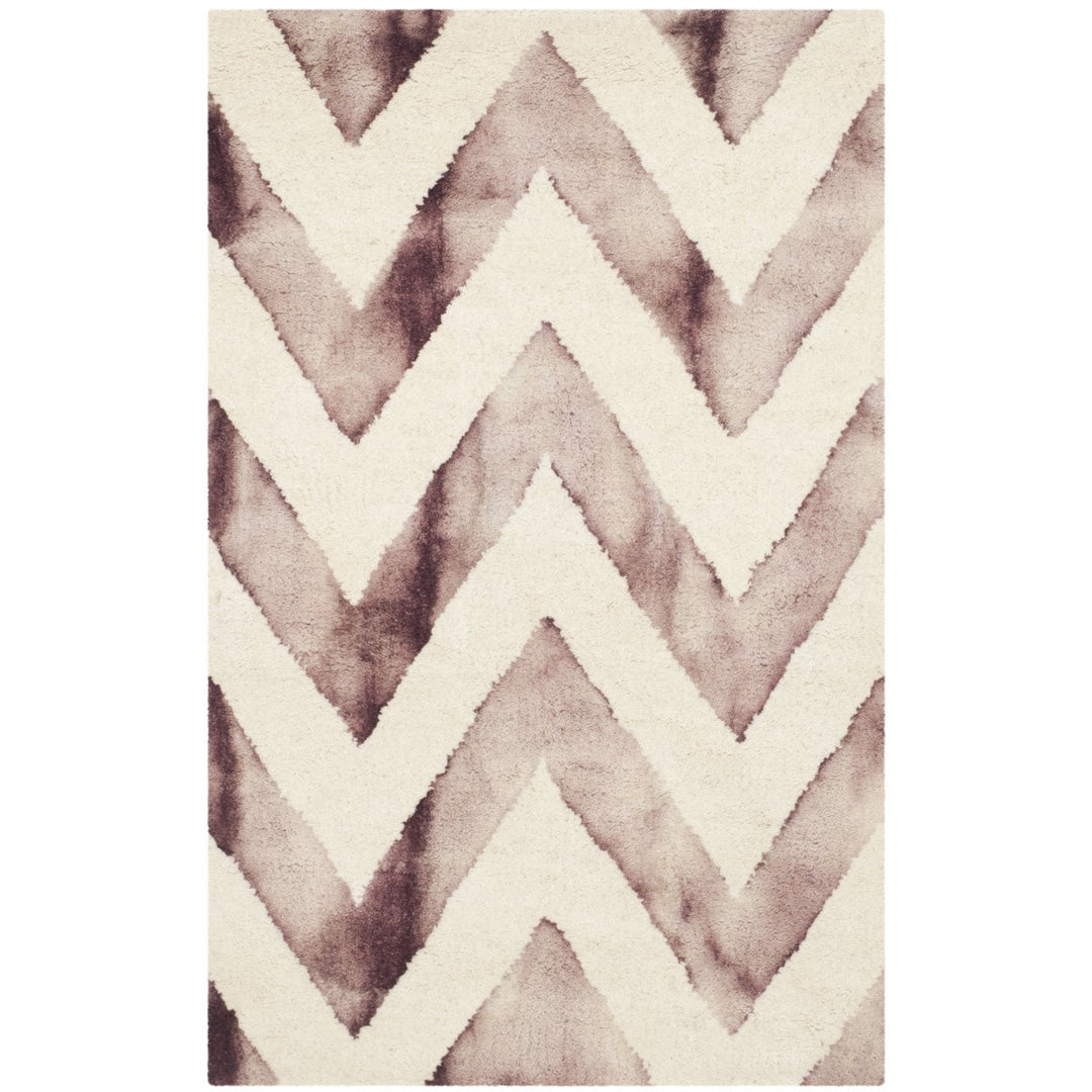 SAFAVIEH Dip Dye DDY715I Handmade Ivory / Maroon Rug Image 1