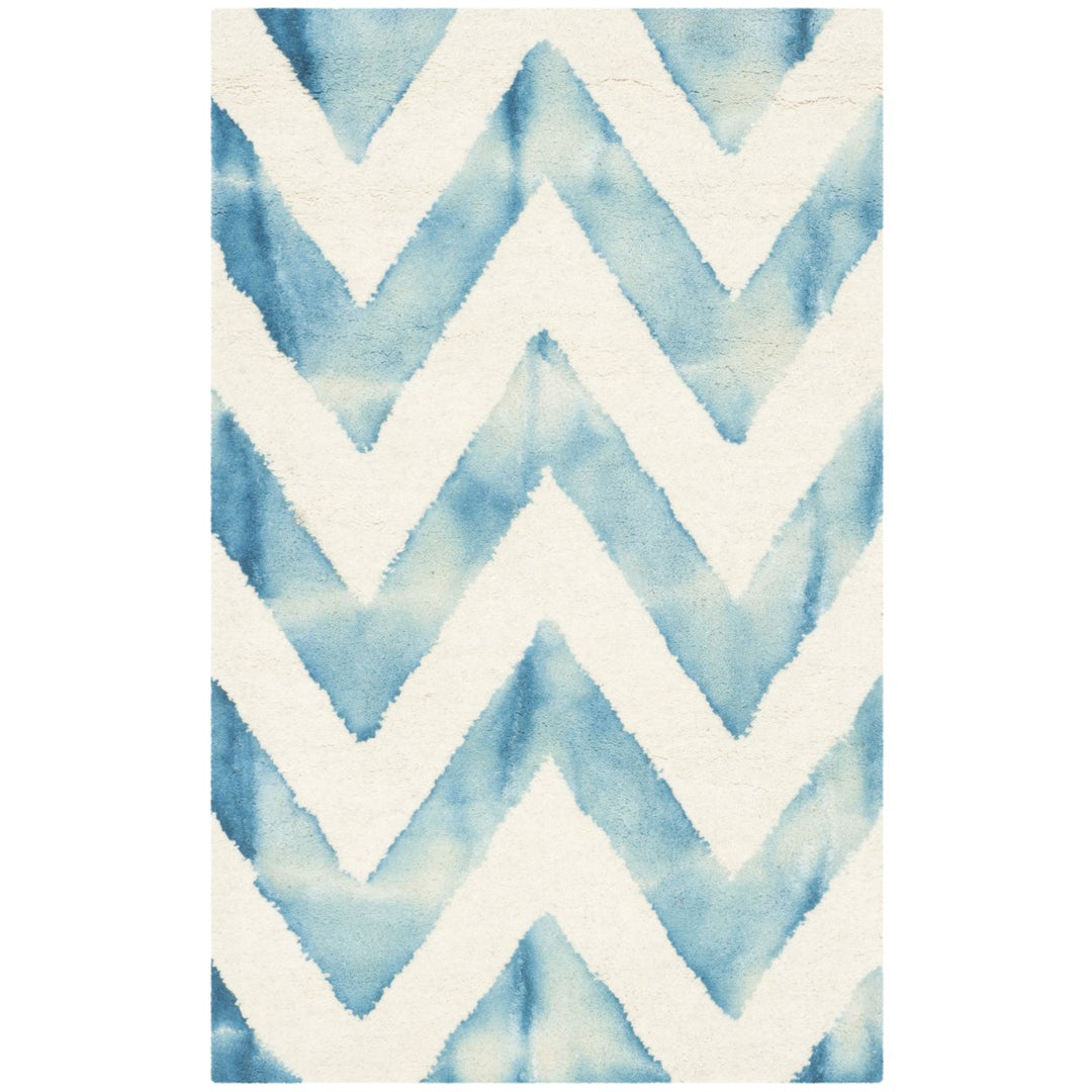 SAFAVIEH Dip Dye DDY715H Handmade Ivory / Turquoise Rug Image 1