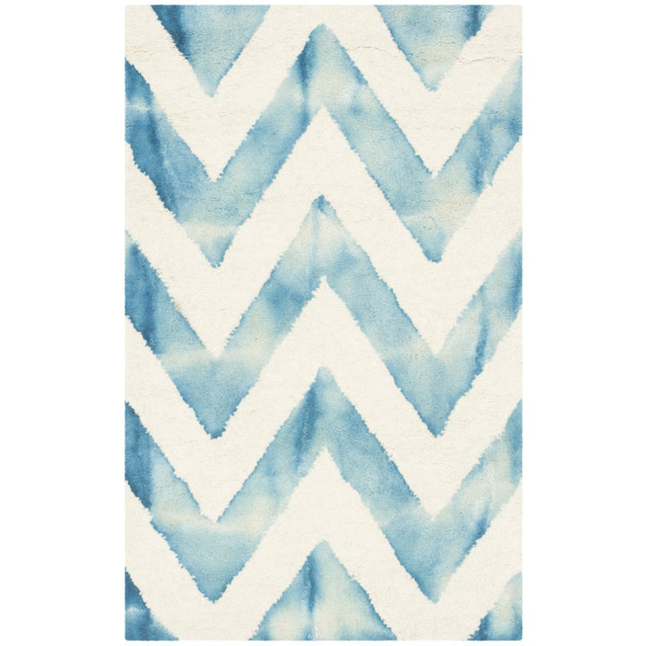 SAFAVIEH Dip Dye DDY715H Handmade Ivory / Turquoise Rug Image 1