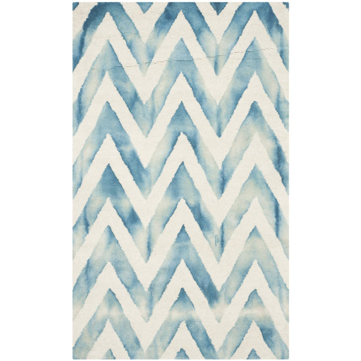 SAFAVIEH Dip Dye DDY715H Handmade Ivory / Turquoise Rug Image 1