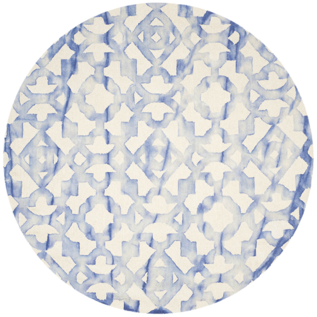 SAFAVIEH Dip Dye DDY717A Handmade Ivory / Blue Rug Image 4