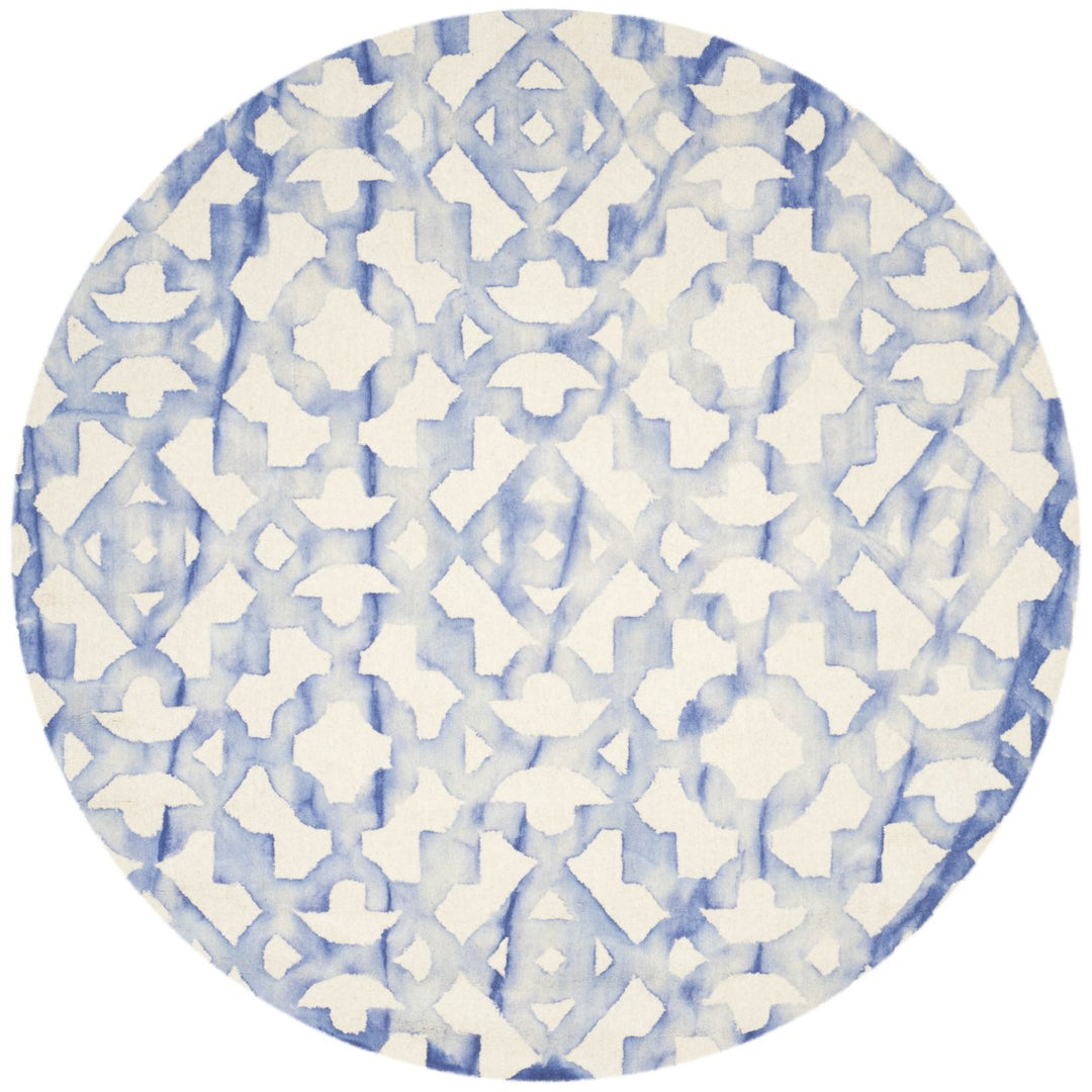 SAFAVIEH Dip Dye DDY717A Handmade Ivory / Blue Rug Image 1