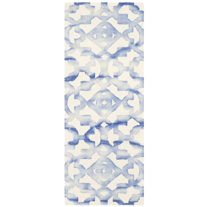 SAFAVIEH Dip Dye DDY717A Handmade Ivory / Blue Rug Image 5