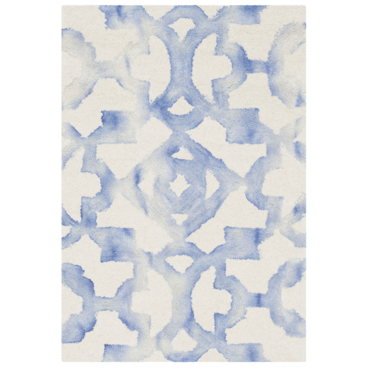 SAFAVIEH Dip Dye DDY717A Handmade Ivory / Blue Rug Image 8