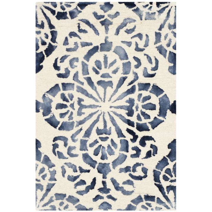 SAFAVIEH Dip Dye DDY719P Handmade Ivory / Navy Rug Image 1