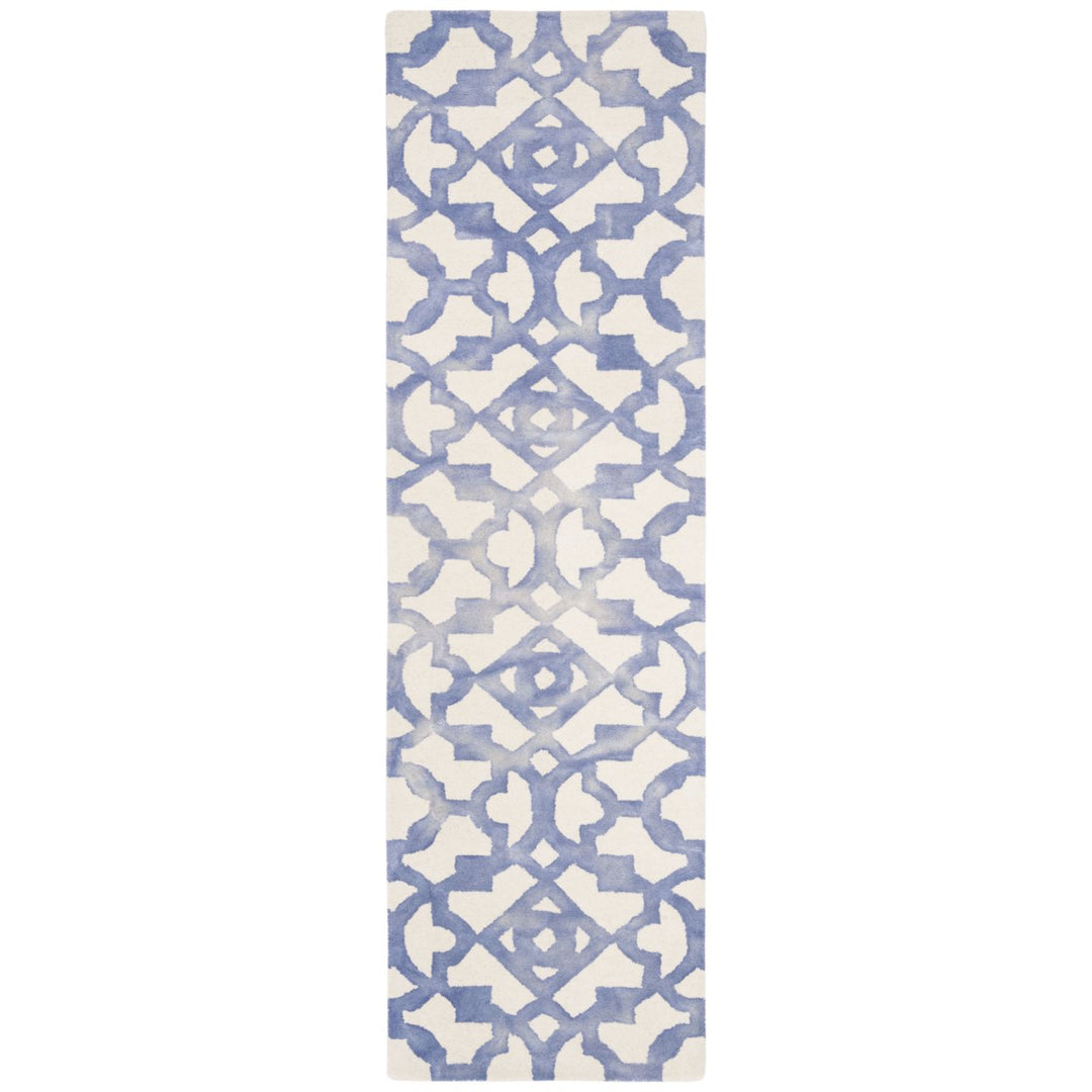 SAFAVIEH Dip Dye DDY717A Handmade Ivory / Blue Rug Image 9