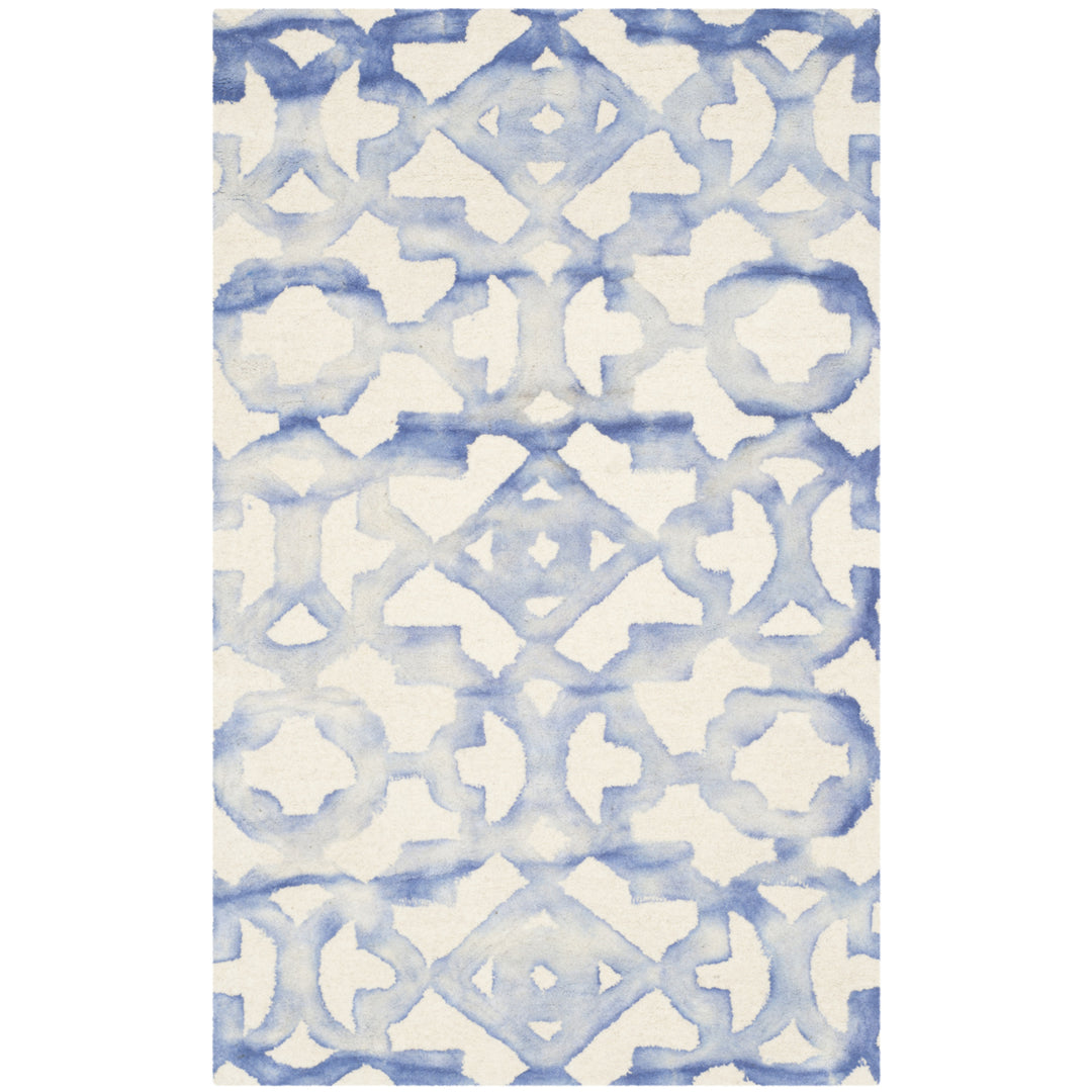 SAFAVIEH Dip Dye DDY717A Handmade Ivory / Blue Rug Image 10